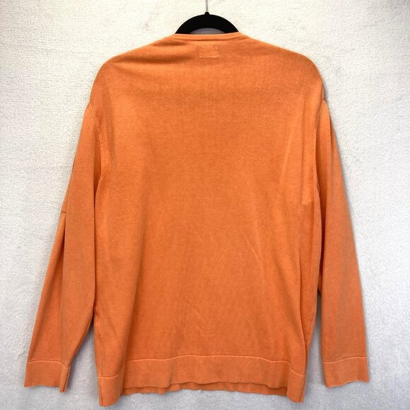 C.P. Company Italy Sweater Mens XL (52) Orange Lens Crewneck Pullover Jumper - Picture 2 of 14
